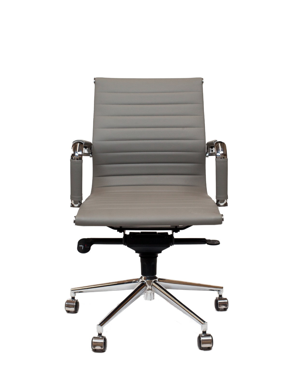 Silla oficina Bishop Baja Gris Claro - Medular Diseño Sillas de Escritorio