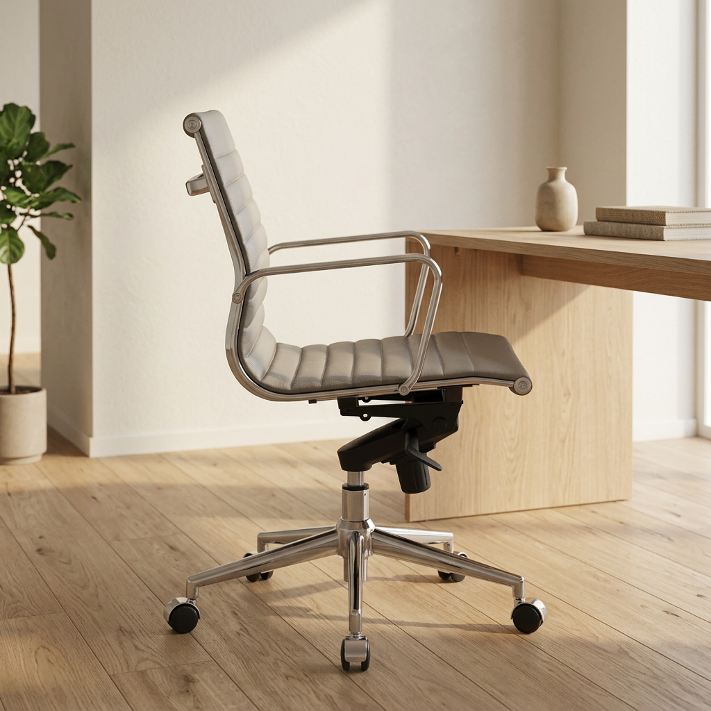 Silla oficina Bishop Baja Gris Claro