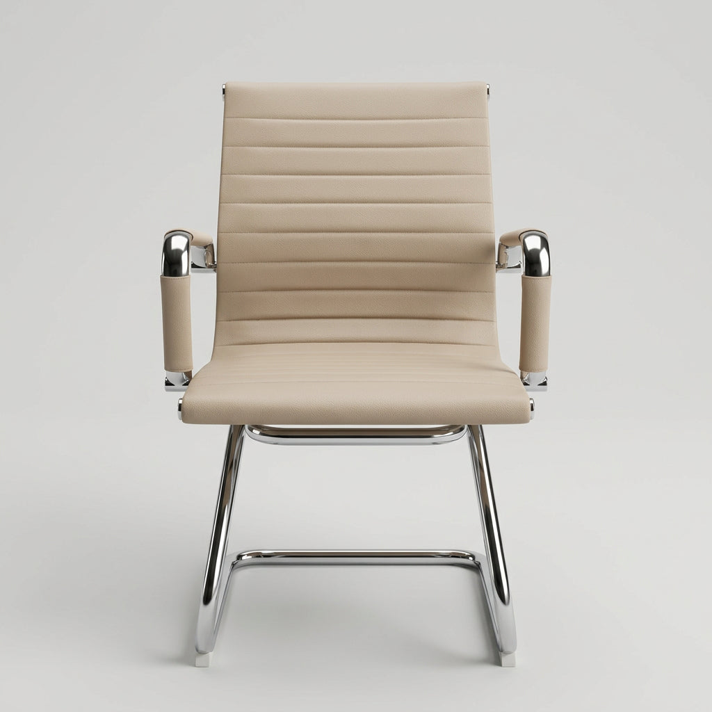 Silla visita Bishop Fija Beige - Medular Diseño Sillas de Escritorio