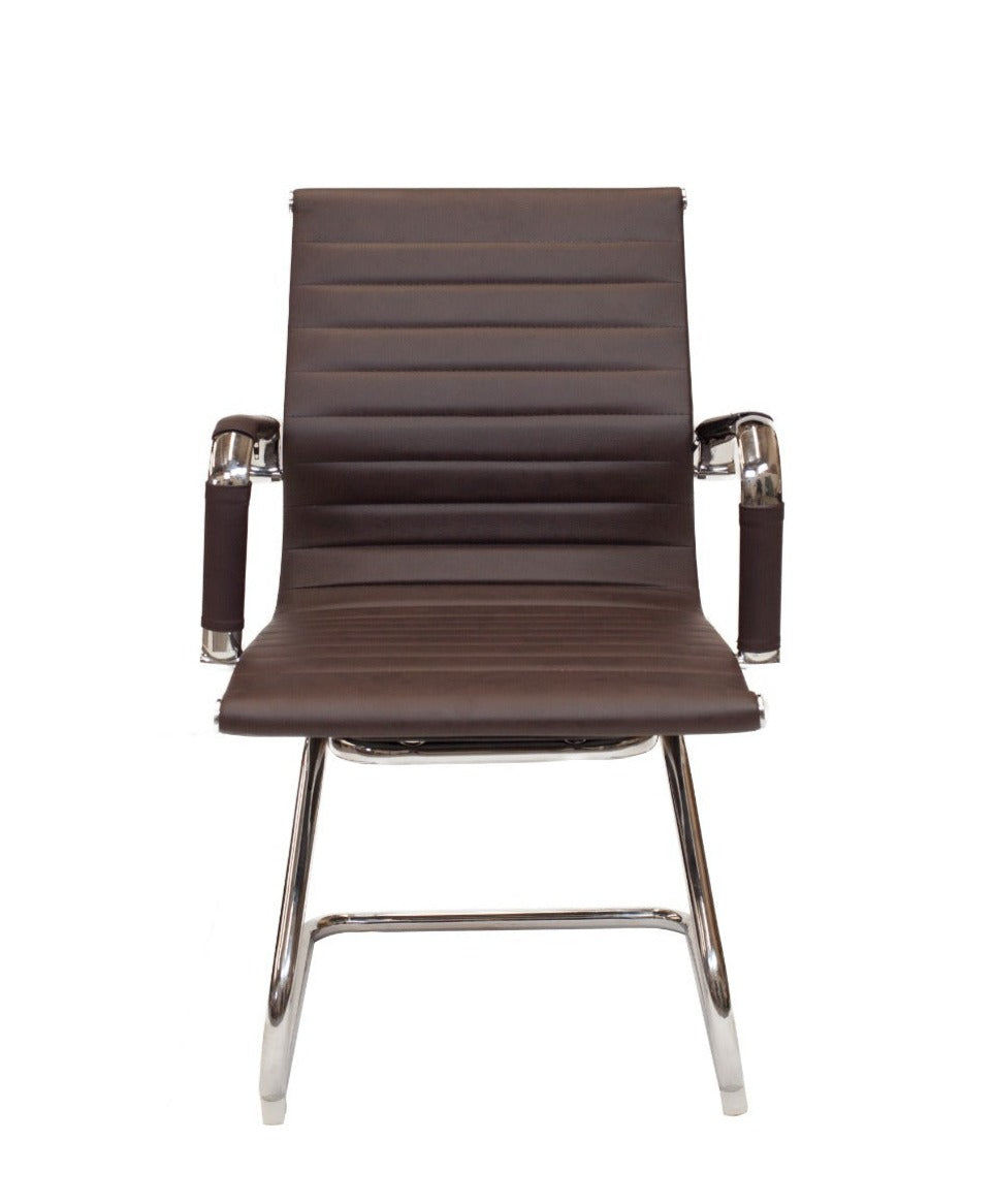 Silla visita Bishop Fija Brown - Medular Diseño Sillas de Escritorio