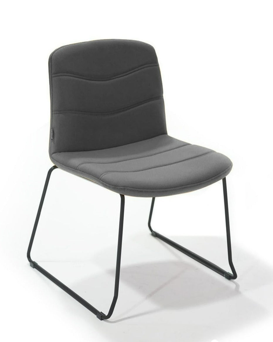 Silla visita Fija Rachel Gris - Medular Diseño Sillas de Escritorio