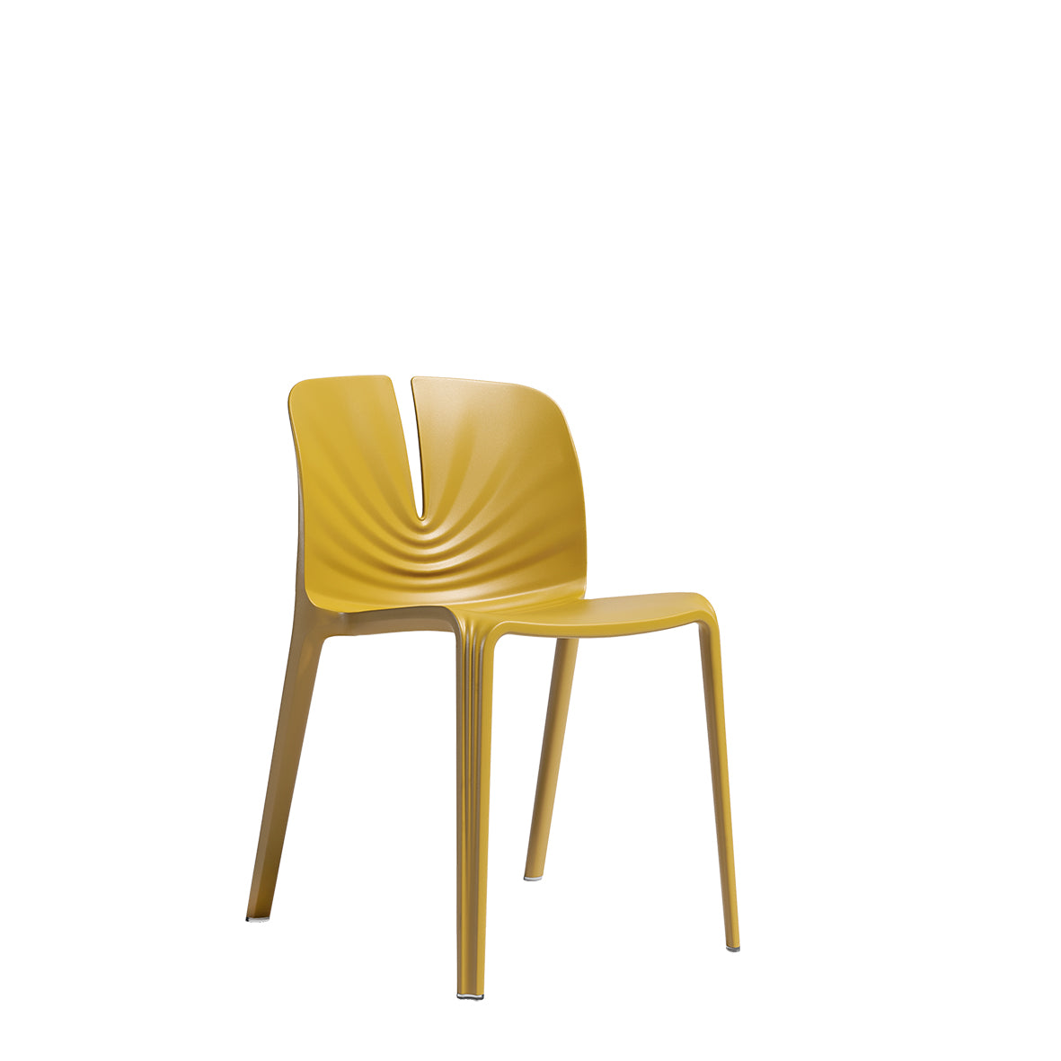 Silla visita Plis Amarilla - Medular Diseño Sillas de Escritorio