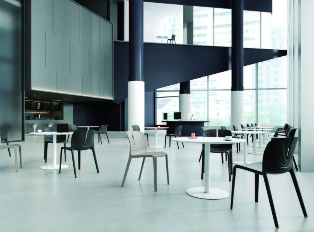 Silla visita Plis Amarilla - Medular Diseño Sillas de Escritorio