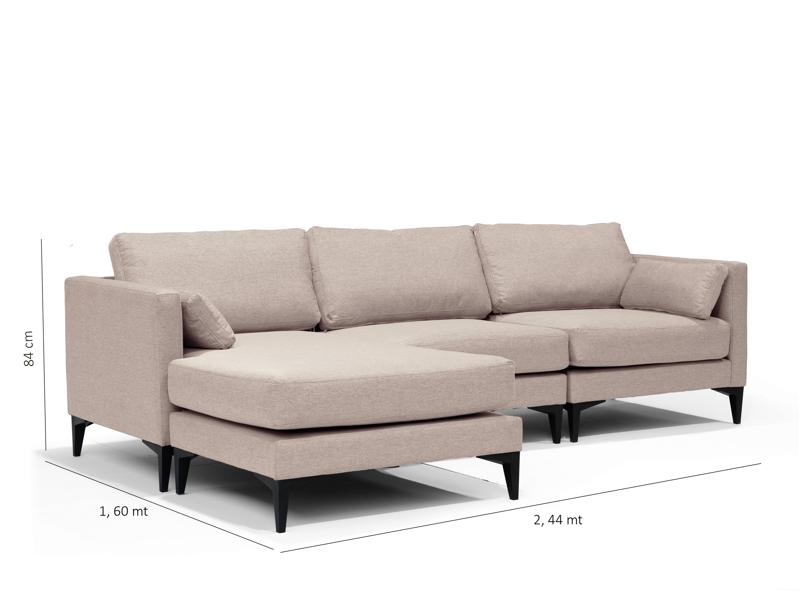 Sofá Seccional Milano Arena - Medular Diseño Sofás