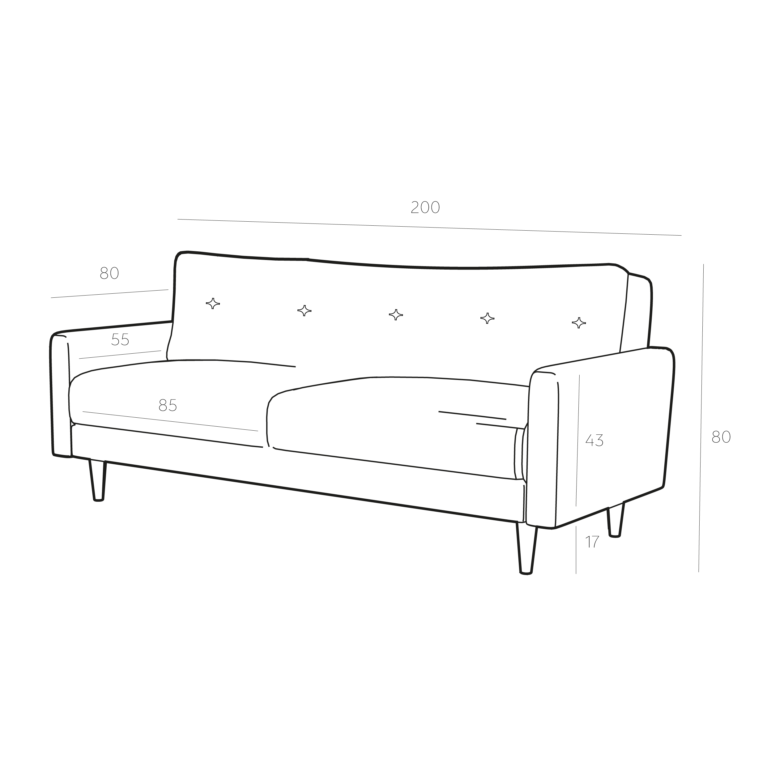 Sofá Atolón Colors Verde Claro