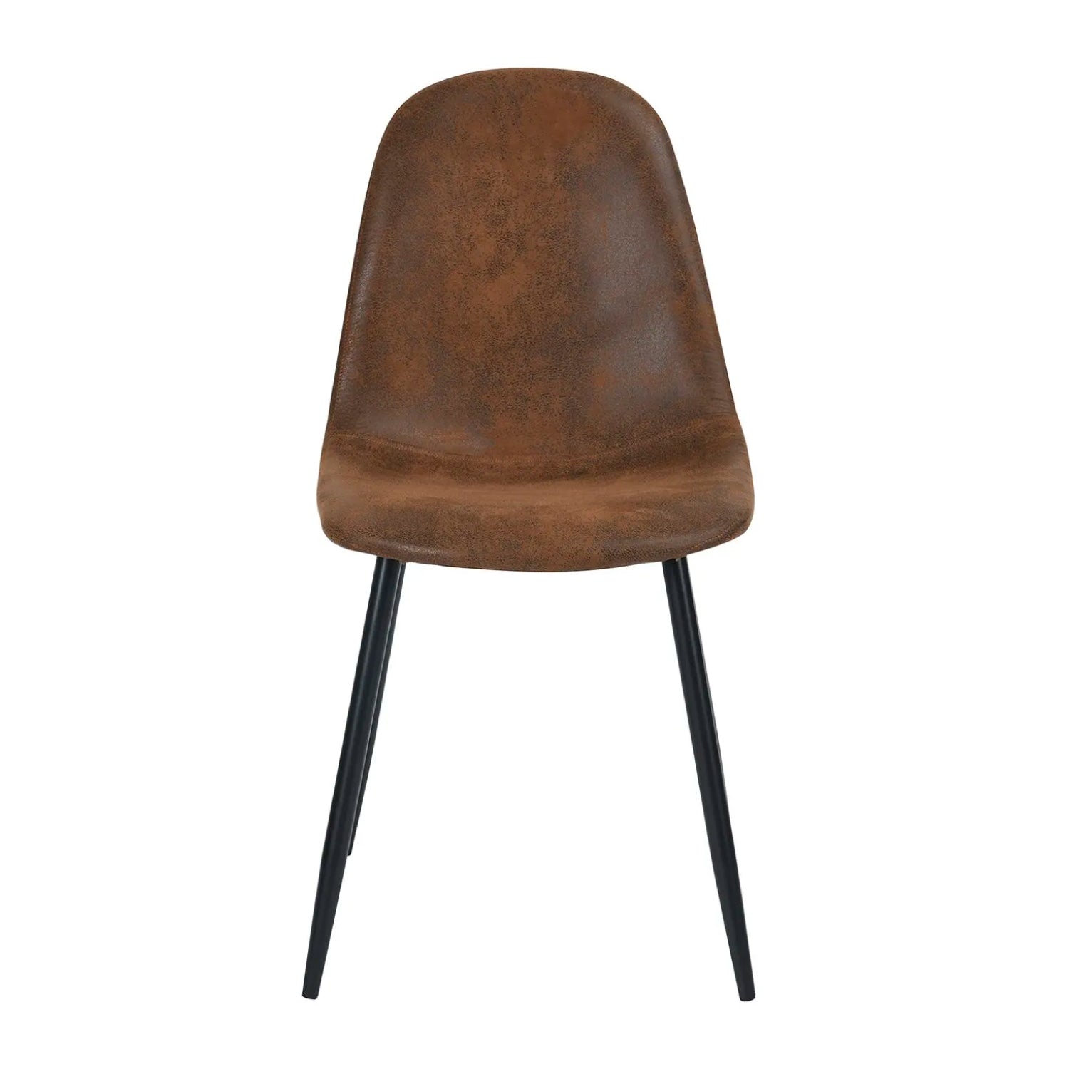 Silla Luxor Ecocuero Café Oscuro