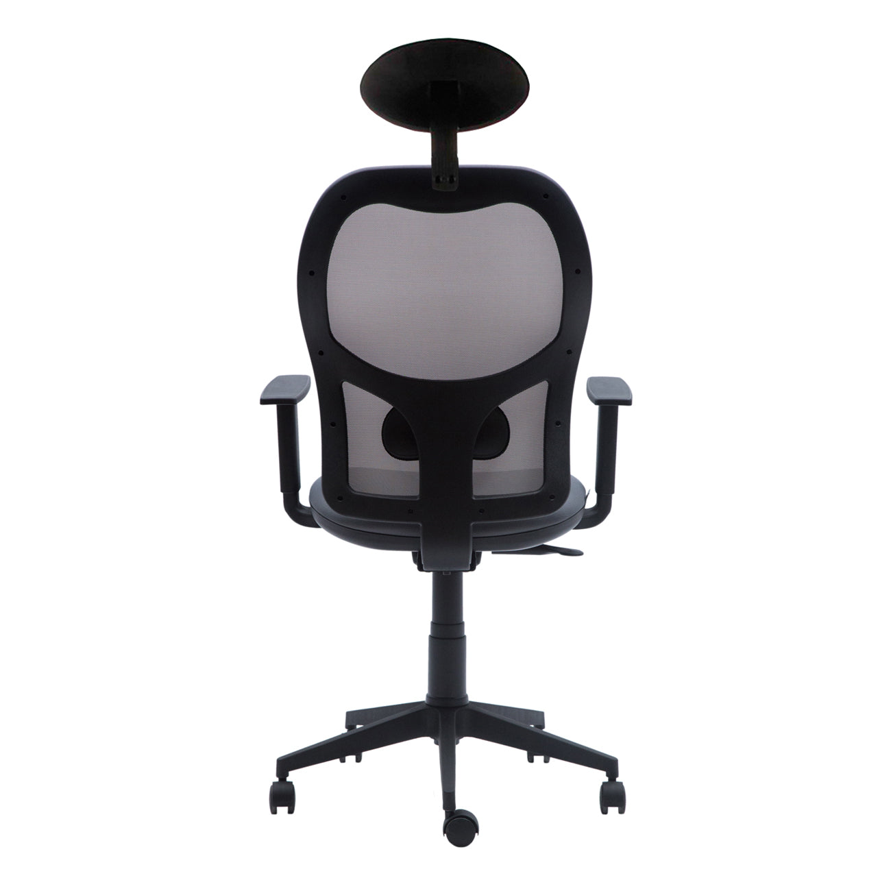 Silla oficina Q3 Gris con Cabecero - Medular Diseño Sillas de Escritorio