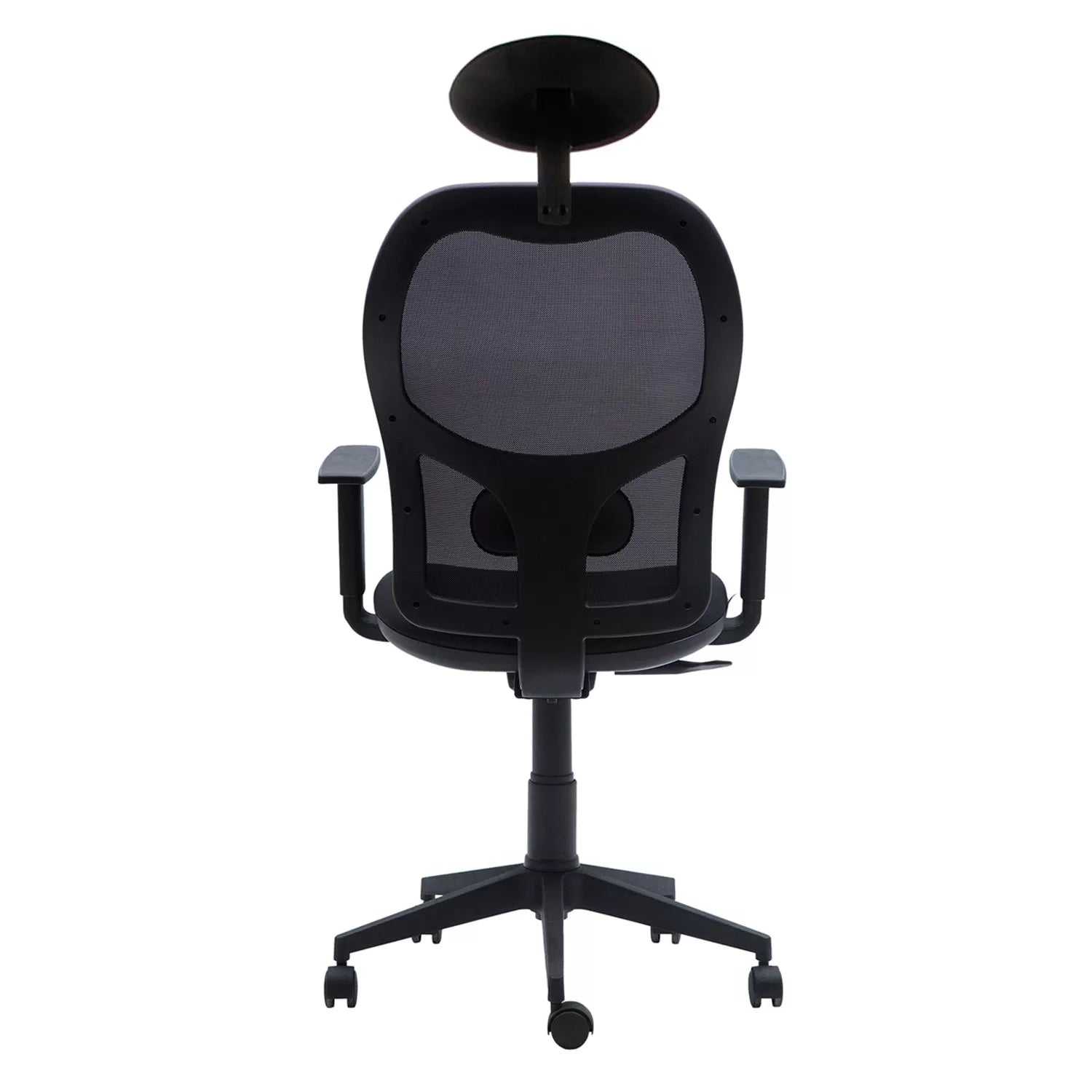 Silla oficina Q3 Negro con Cabecero - Medular Diseño Sillas de Escritorio