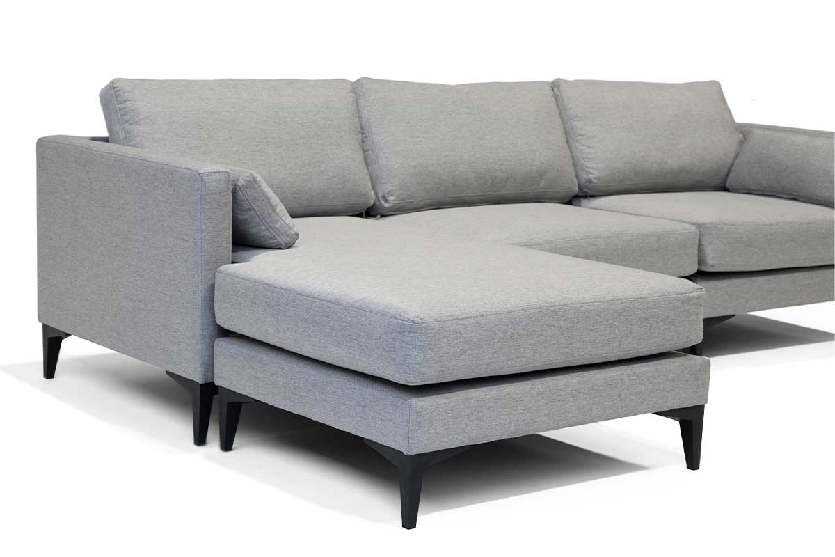 Sofá Seccional Milano Gris - Medular Diseño Sofás