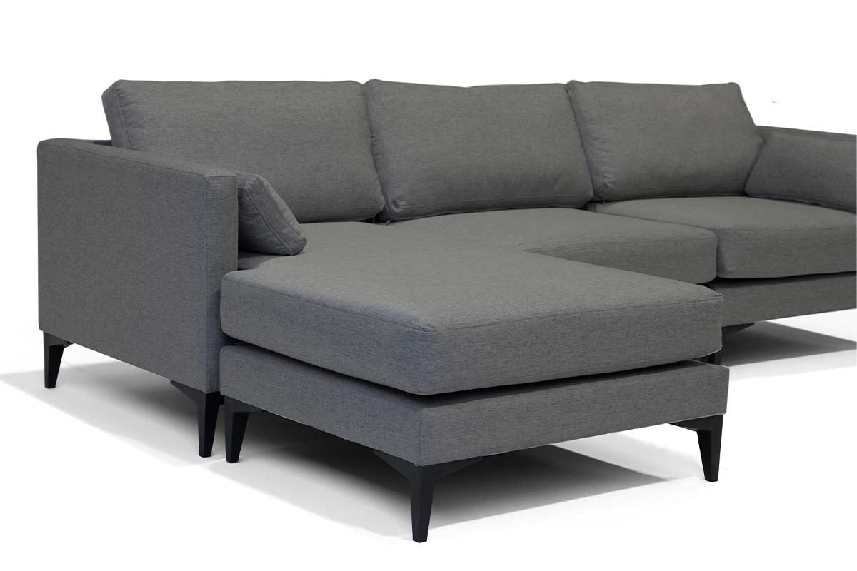 Sofá Seccional Milano Grafito - Medular Diseño Sofás