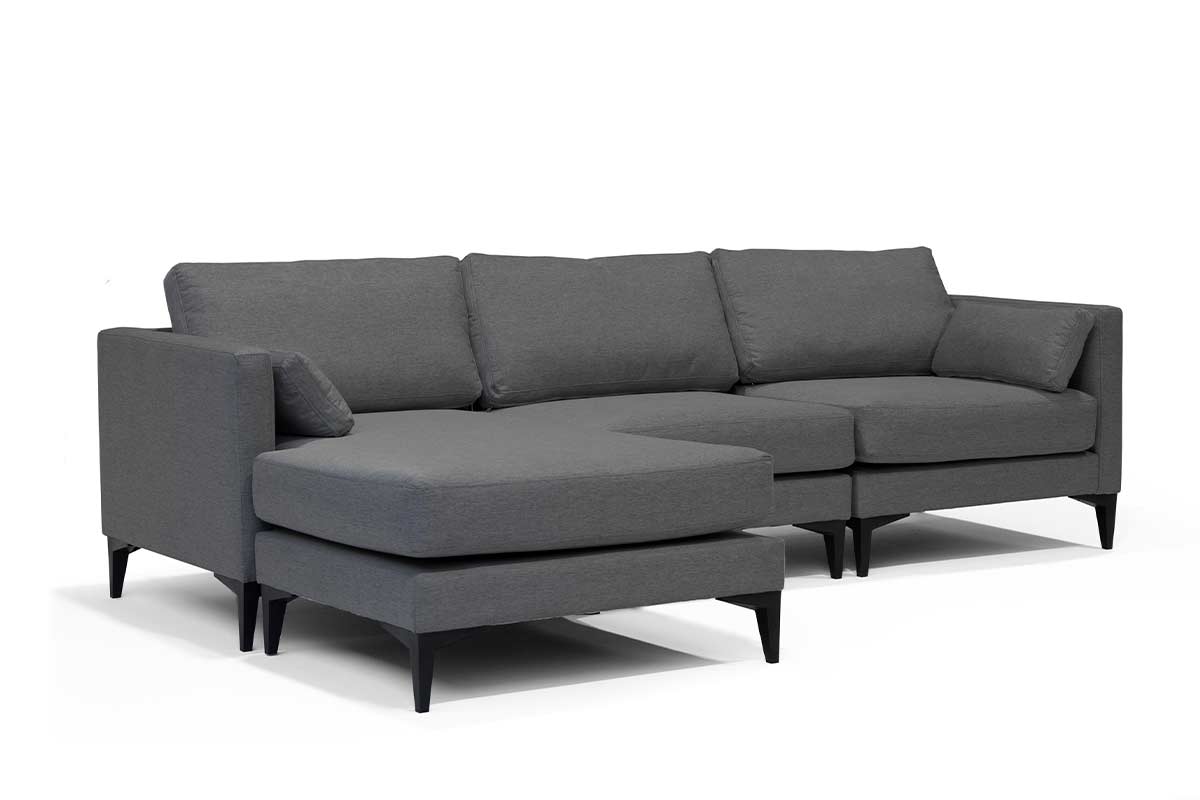 Sofá Seccional Milano Grafito - Medular Diseño Sofás