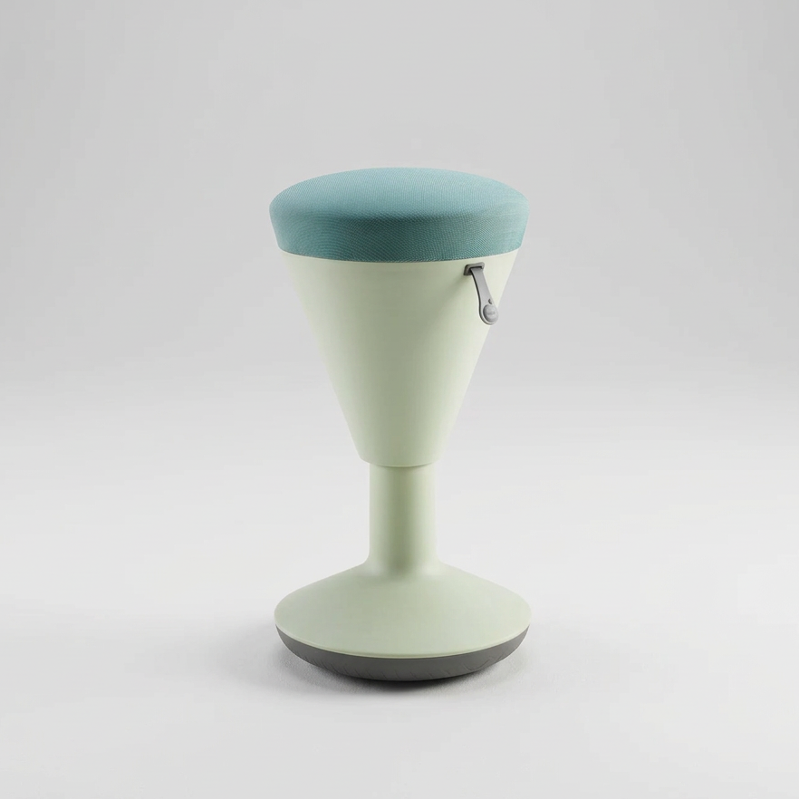 Taburete oficina Chessy Verde y Azul