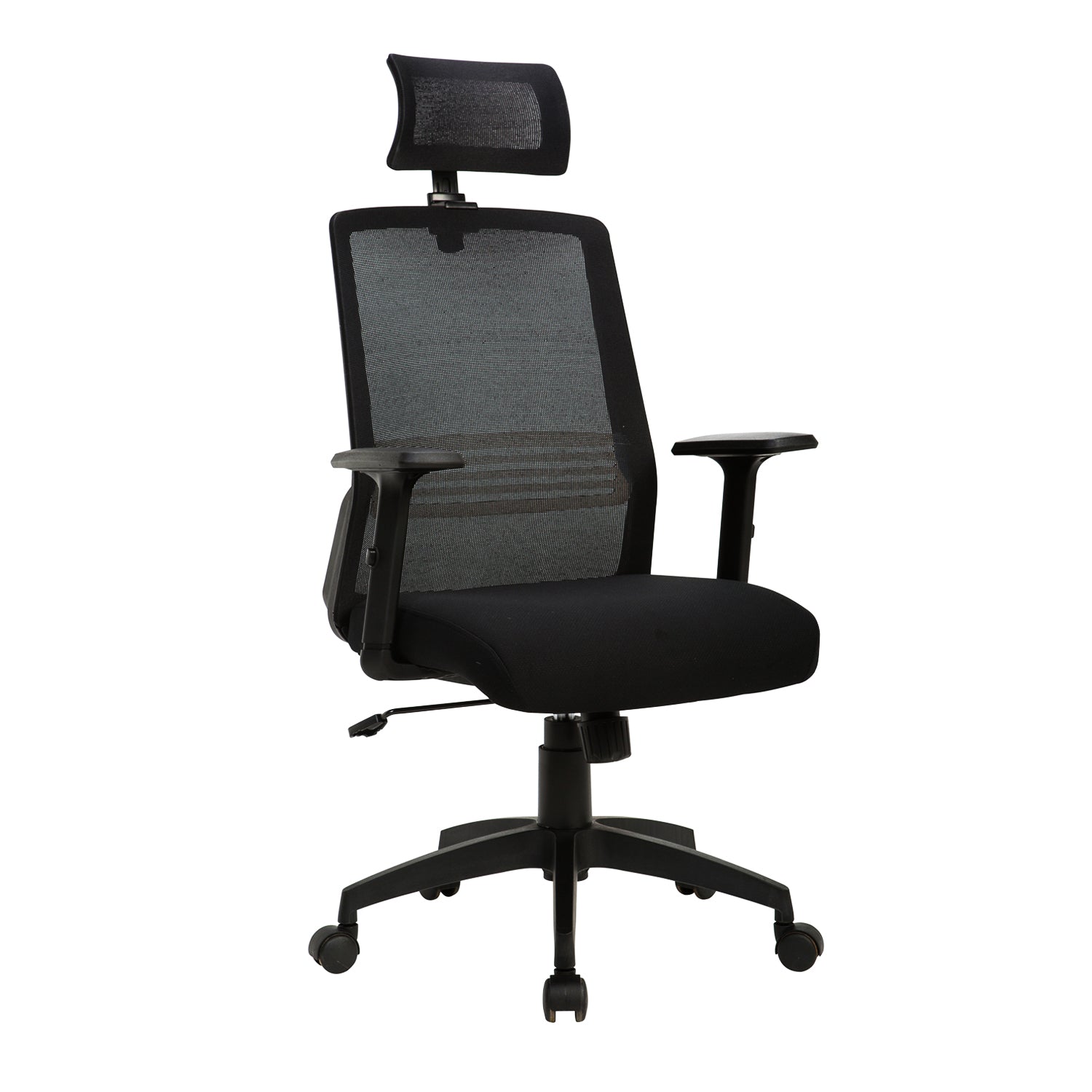 Silla oficina Ejecutiva Tossy Negra con Cabecero - Medular Diseño Sillas de Escritorio