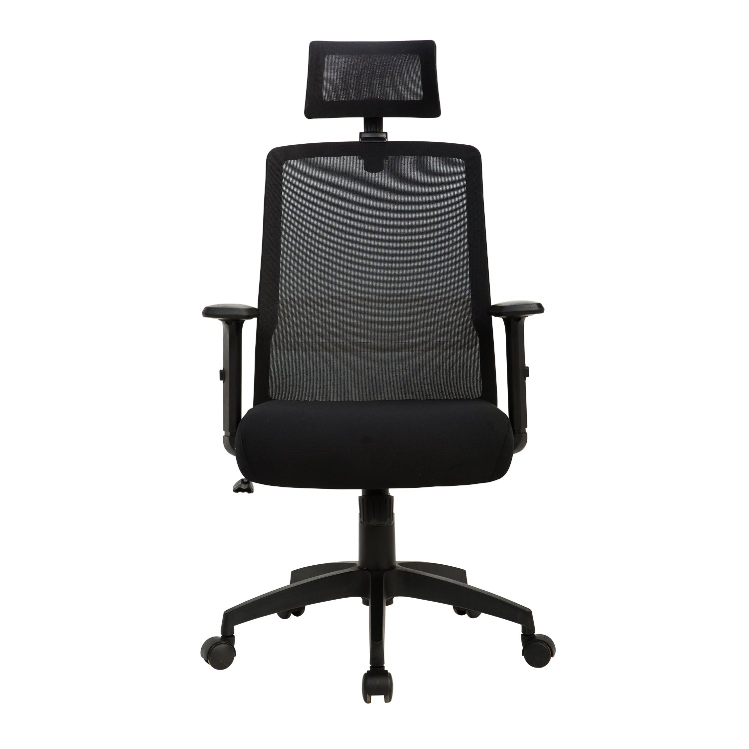 Silla oficina Ejecutiva Tossy Negra con Cabecero - Medular Diseño Sillas de Escritorio