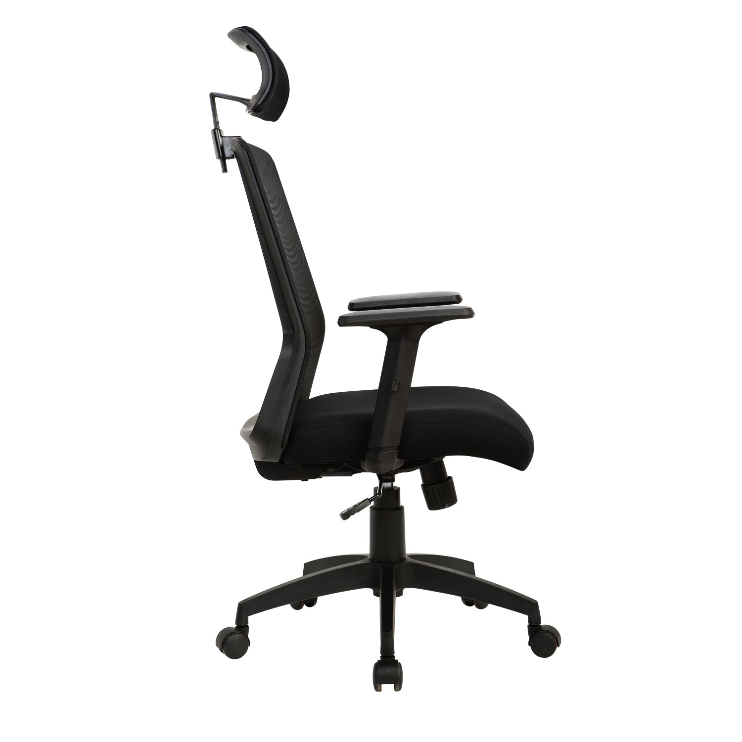 Silla oficina Ejecutiva Tossy Negra con Cabecero - Medular Diseño Sillas de Escritorio