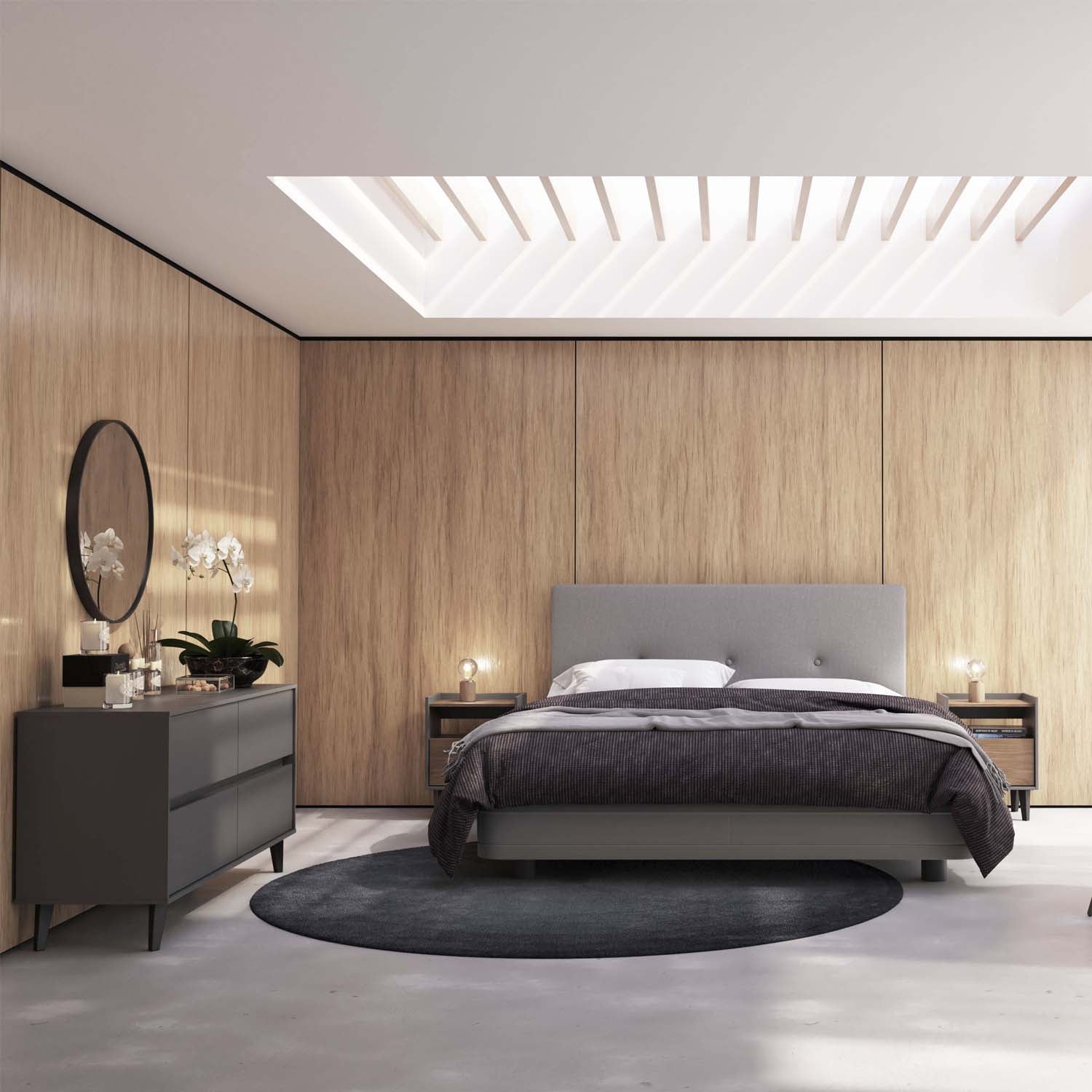 2 Veladores Pop Nogal - Medular Diseño Veladores