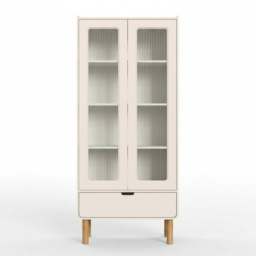 Vitrina 2 Puertas 1.8 con Vidrio Aura Off-White