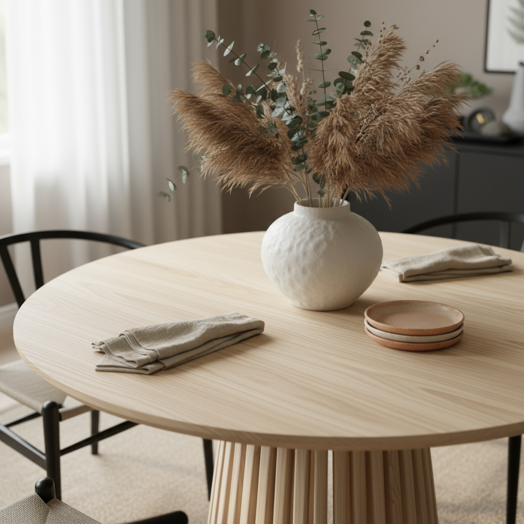 Juego de Comedor Palisade 4P + 4 Sillas Wishbone Negro