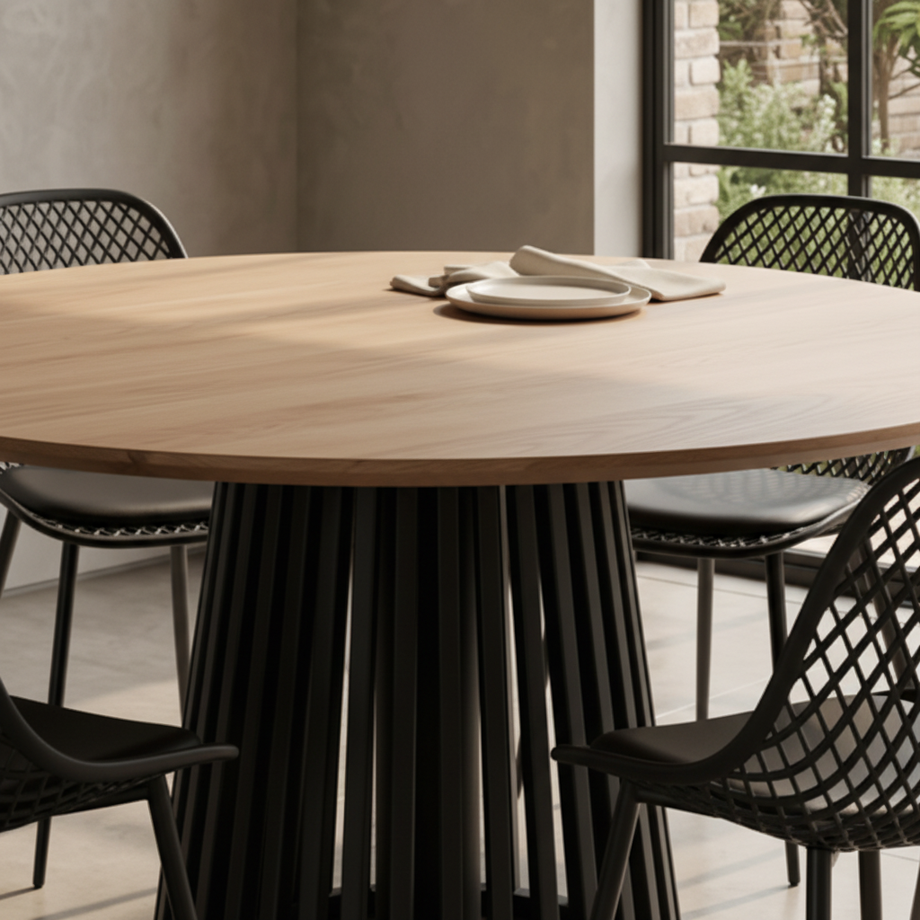 Mesa Palisade Circular Lenga 6P