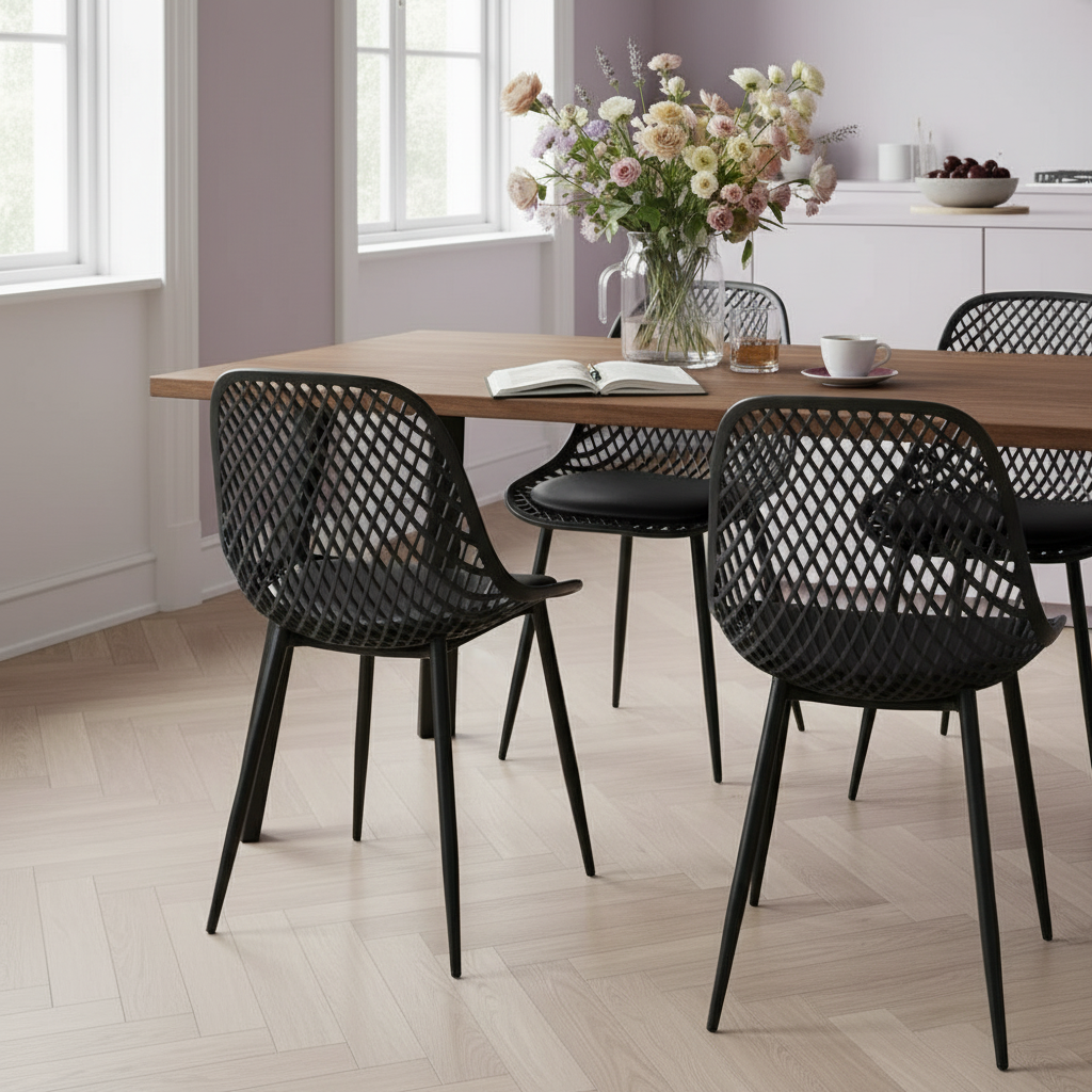 Detalle silla Europa y mesa Paladio