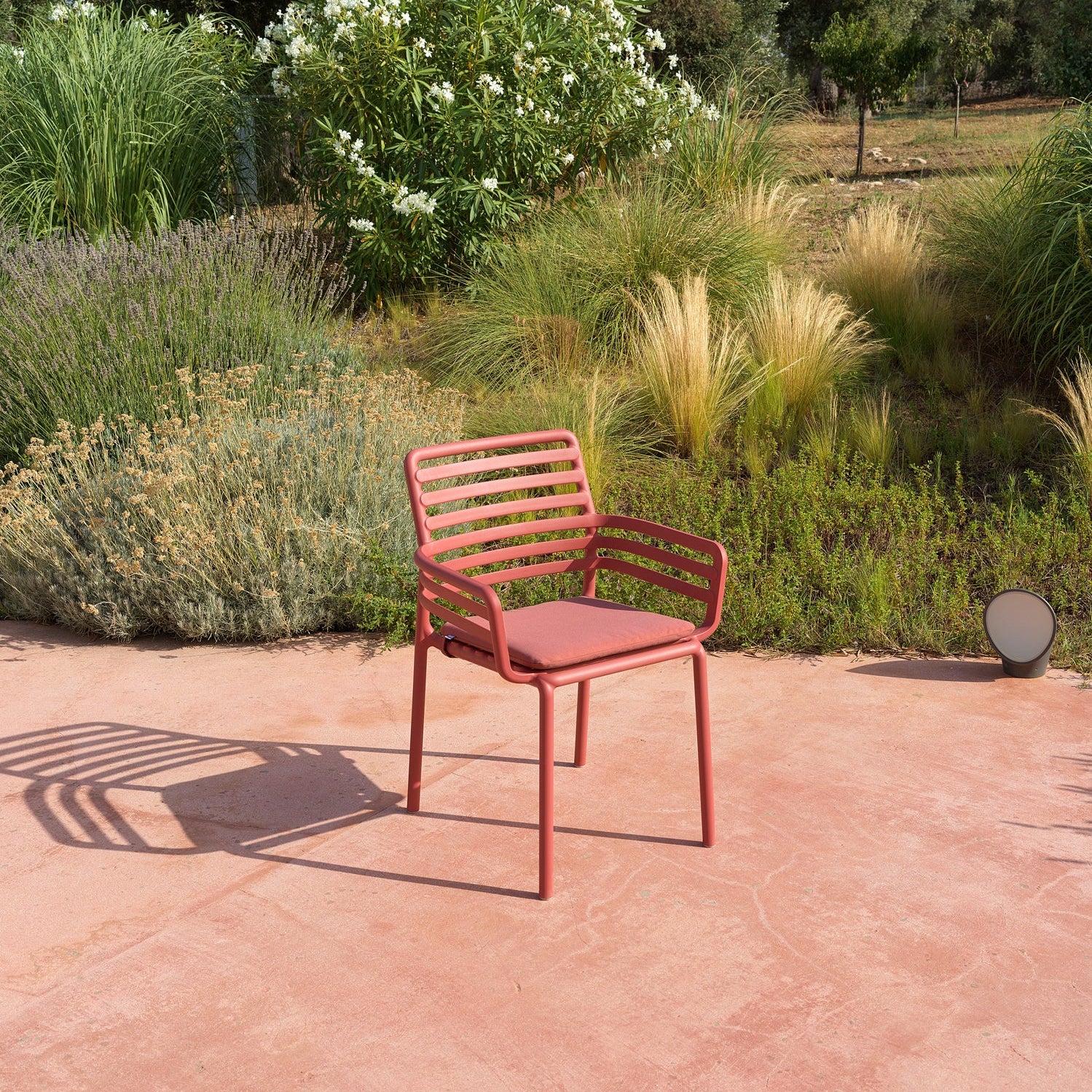 Silla Doga con brazos Marsala