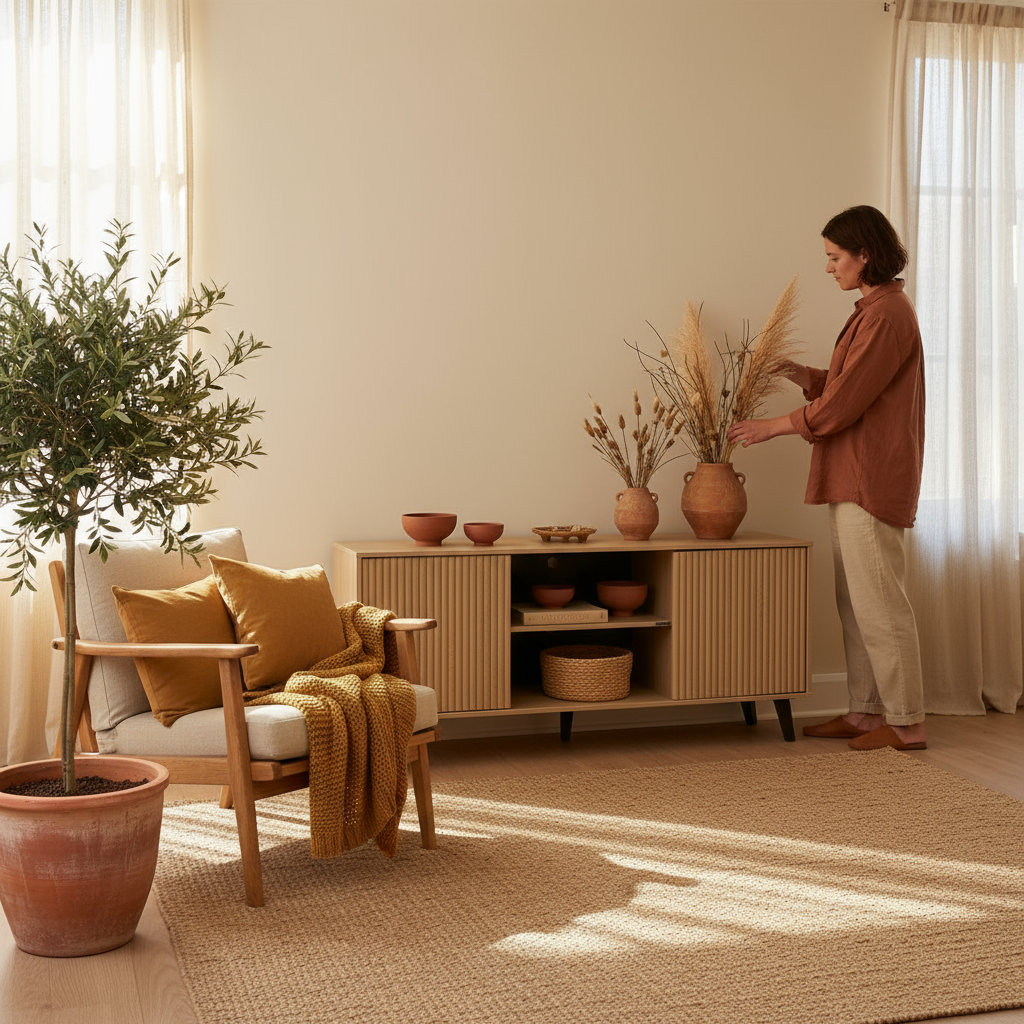 Ferm Living - persona arreglando flores