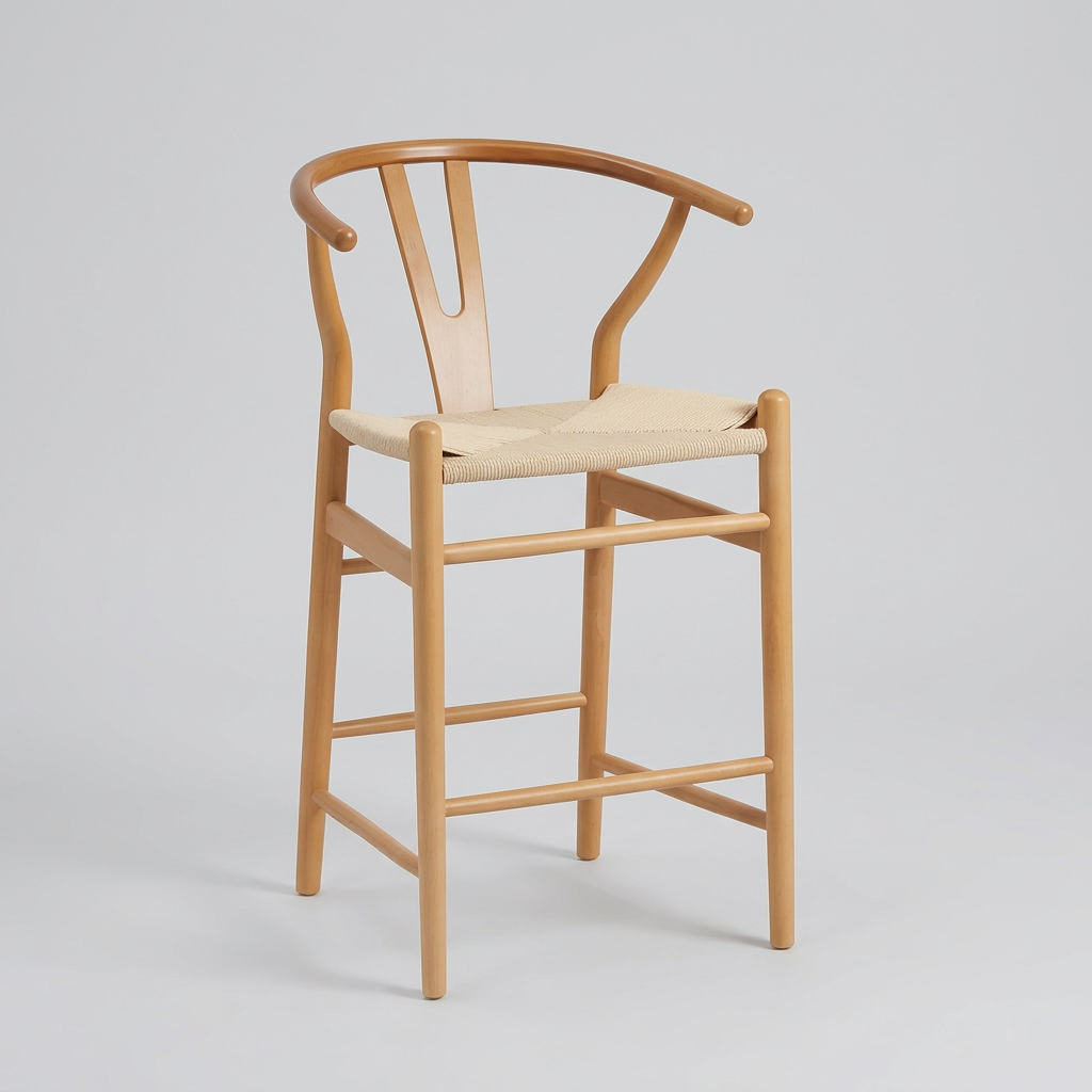 Taburete Wishbone Natural
