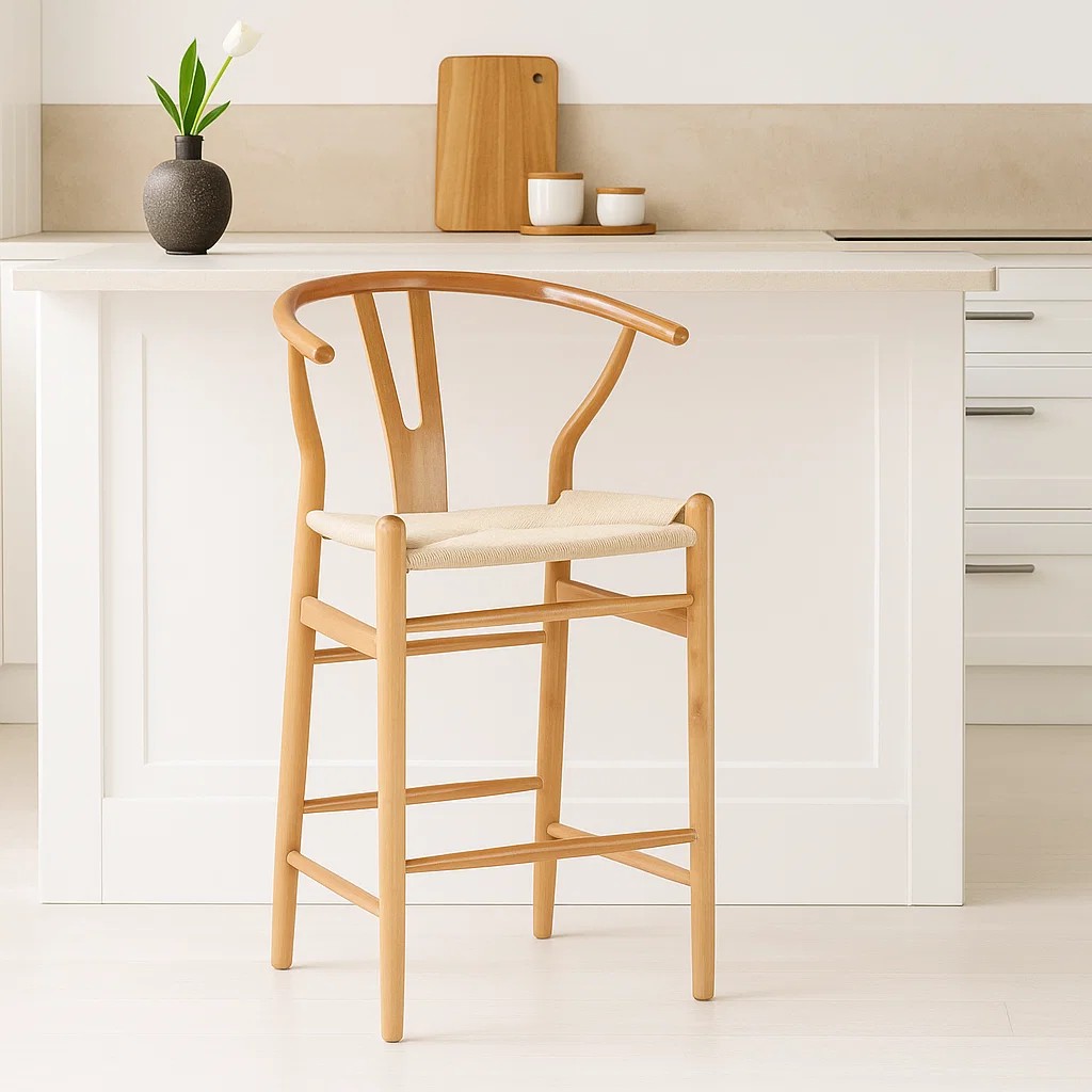 Taburete Wishbone Natural
