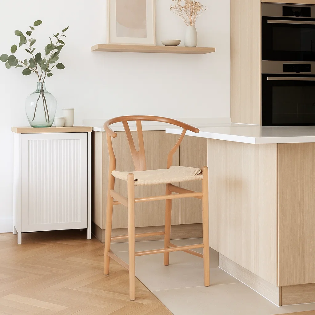 Taburete Wishbone Natural