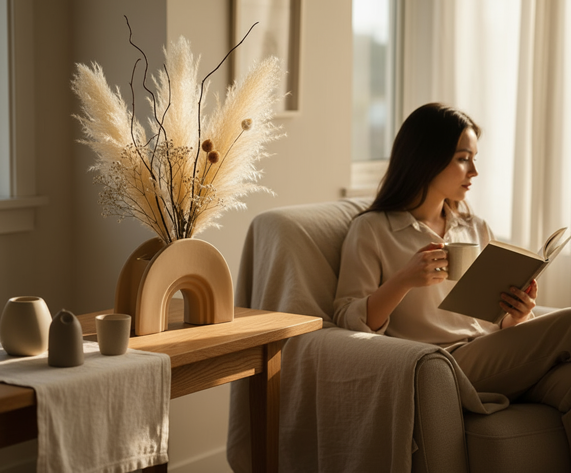 Jarrón Arco Beige - Bolia