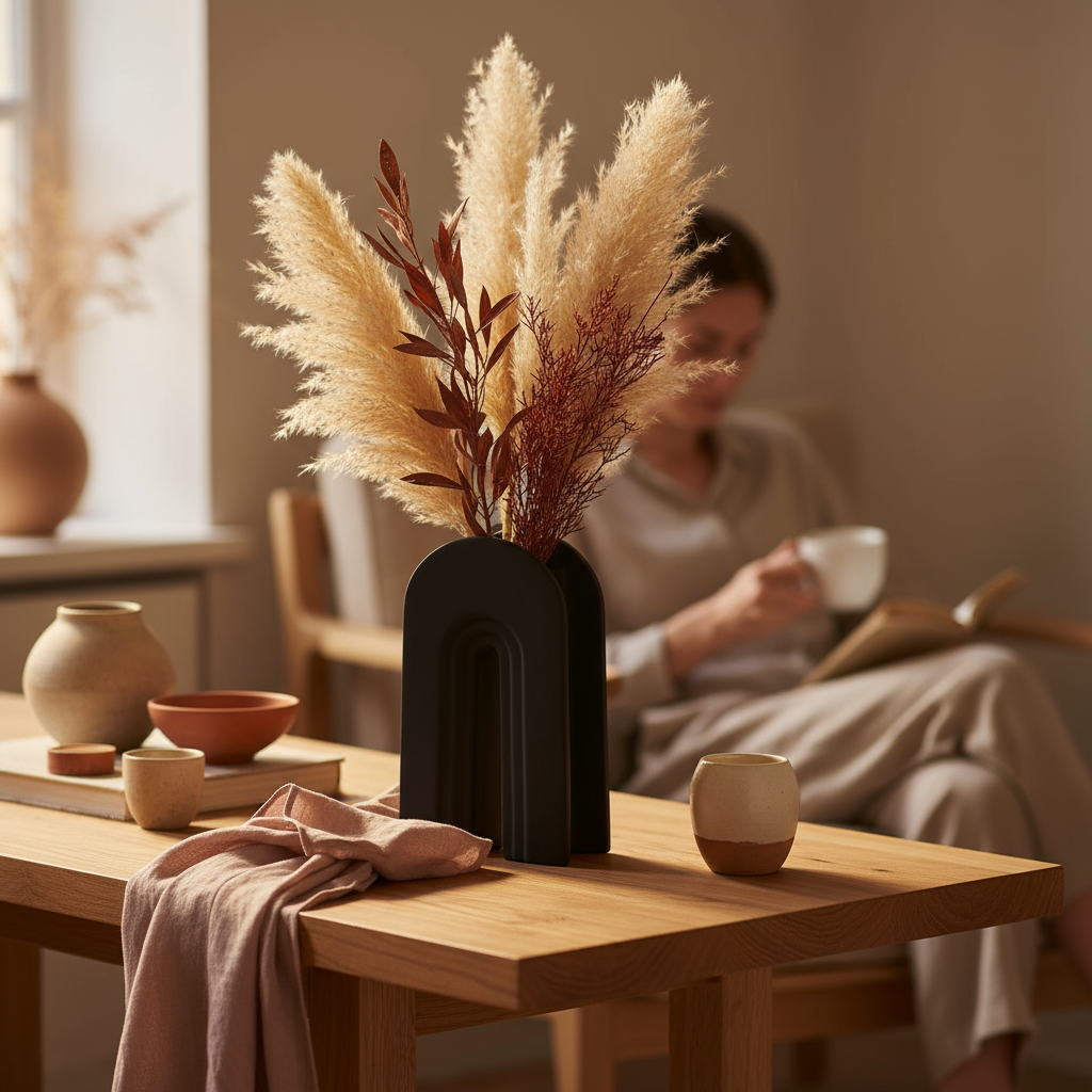 Jarrón Arco Negro - Bolia