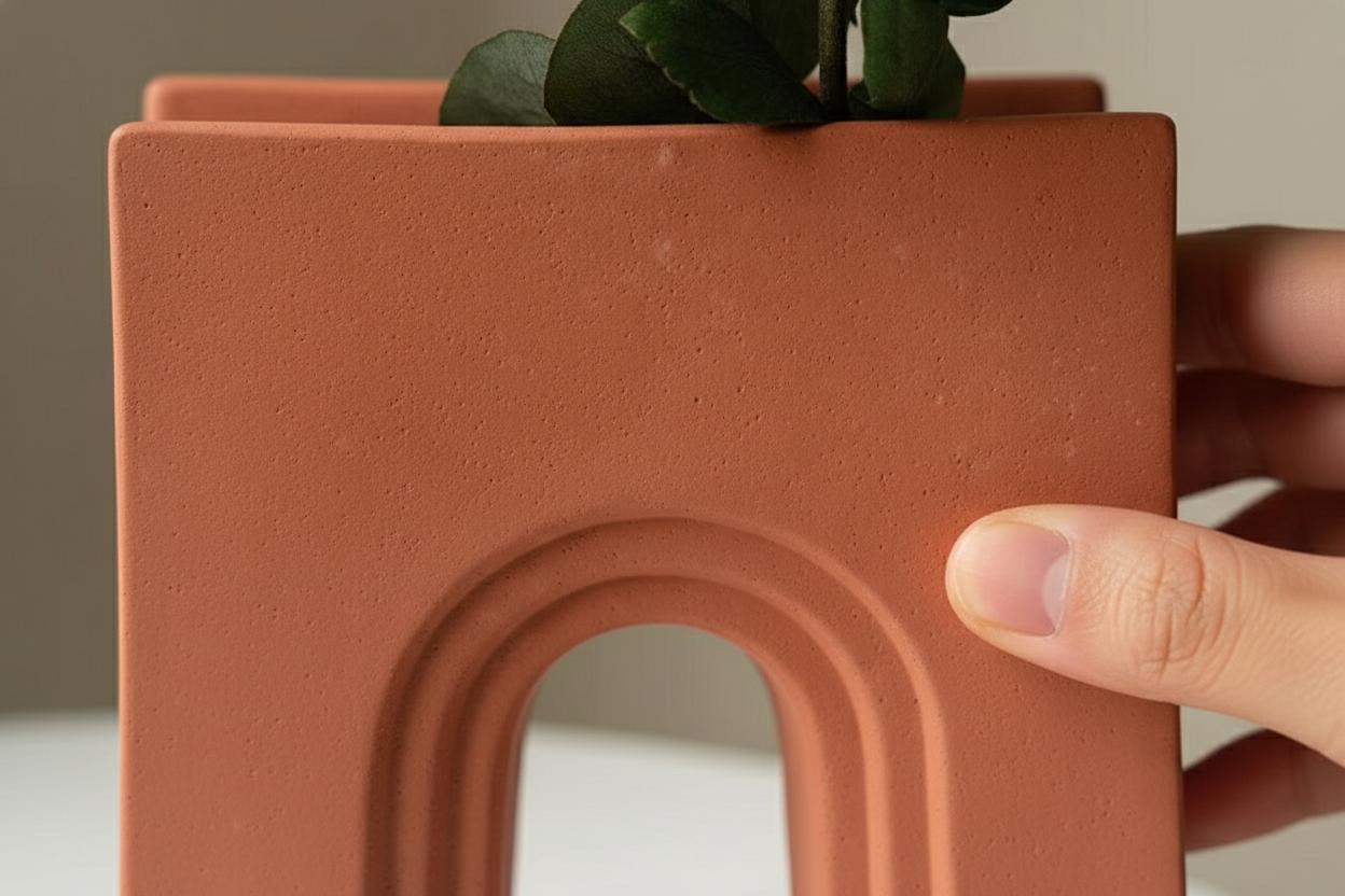 Jarrón Arco Terracota - Detalle