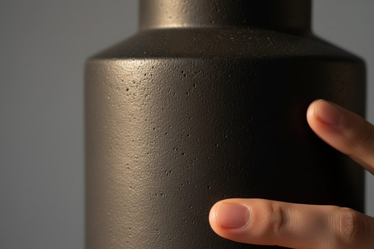 Jarrón Simon Negro - Detalle