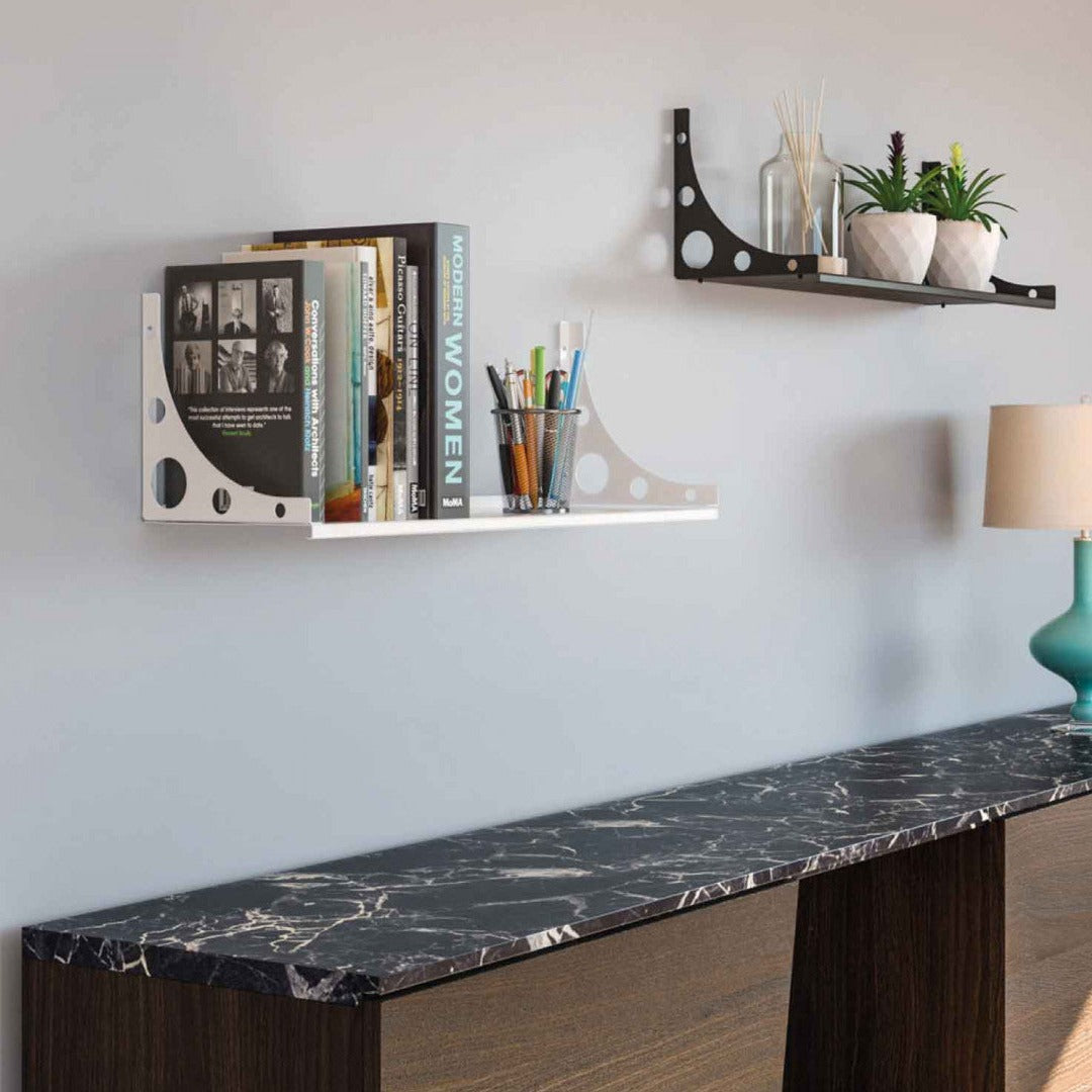 KIT REPISA CLICK MONDRIAN BLANCA - Medular Diseño Repisa