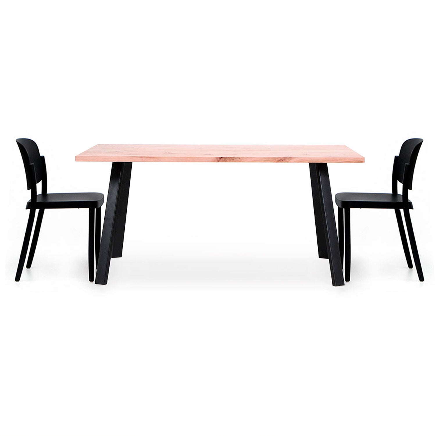 Juego de Comedor Paladio Lenga + 6 Sillas Piazza Negra