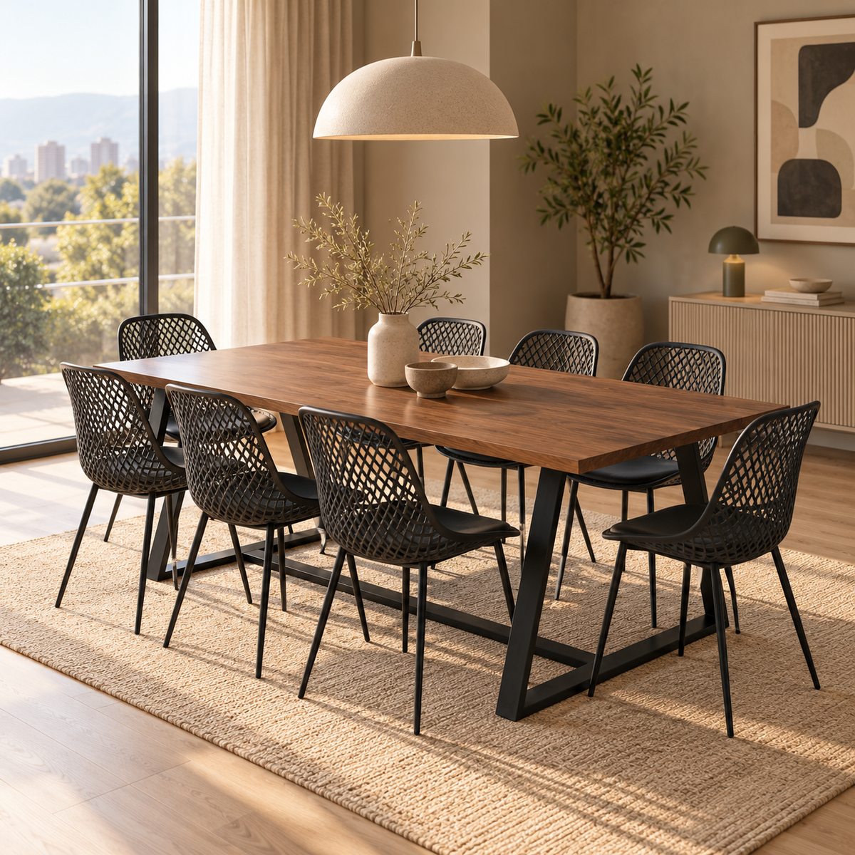 Mesa de Comedor Pablo Nogal 8P