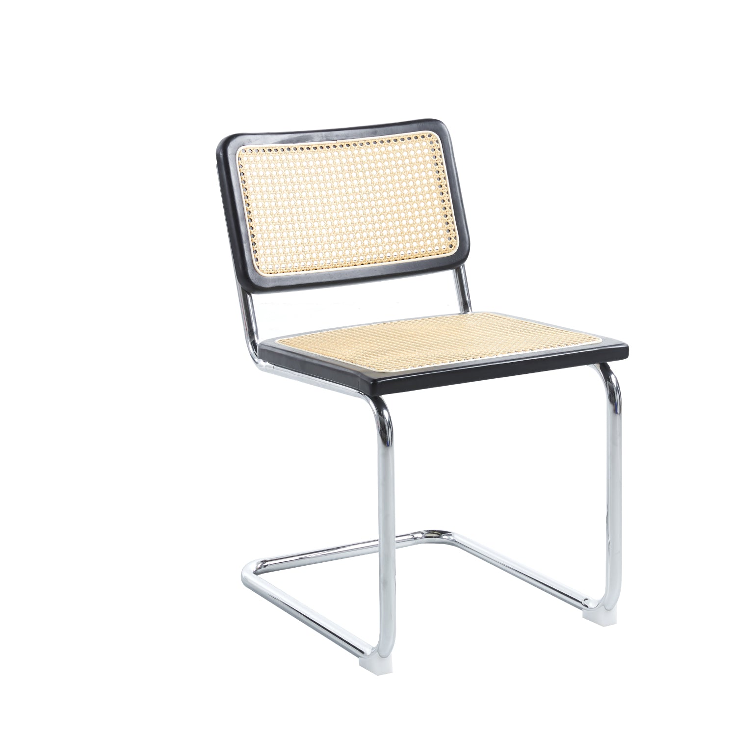 Silla Breuer Madera y Rattan Negra - Medular Diseño Sillas de interior