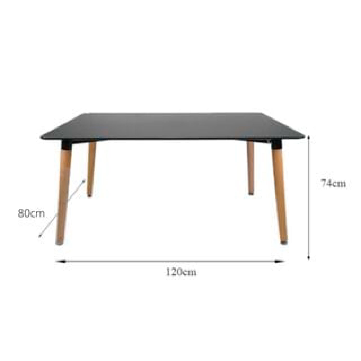Mesa Rectangular DSW Negra