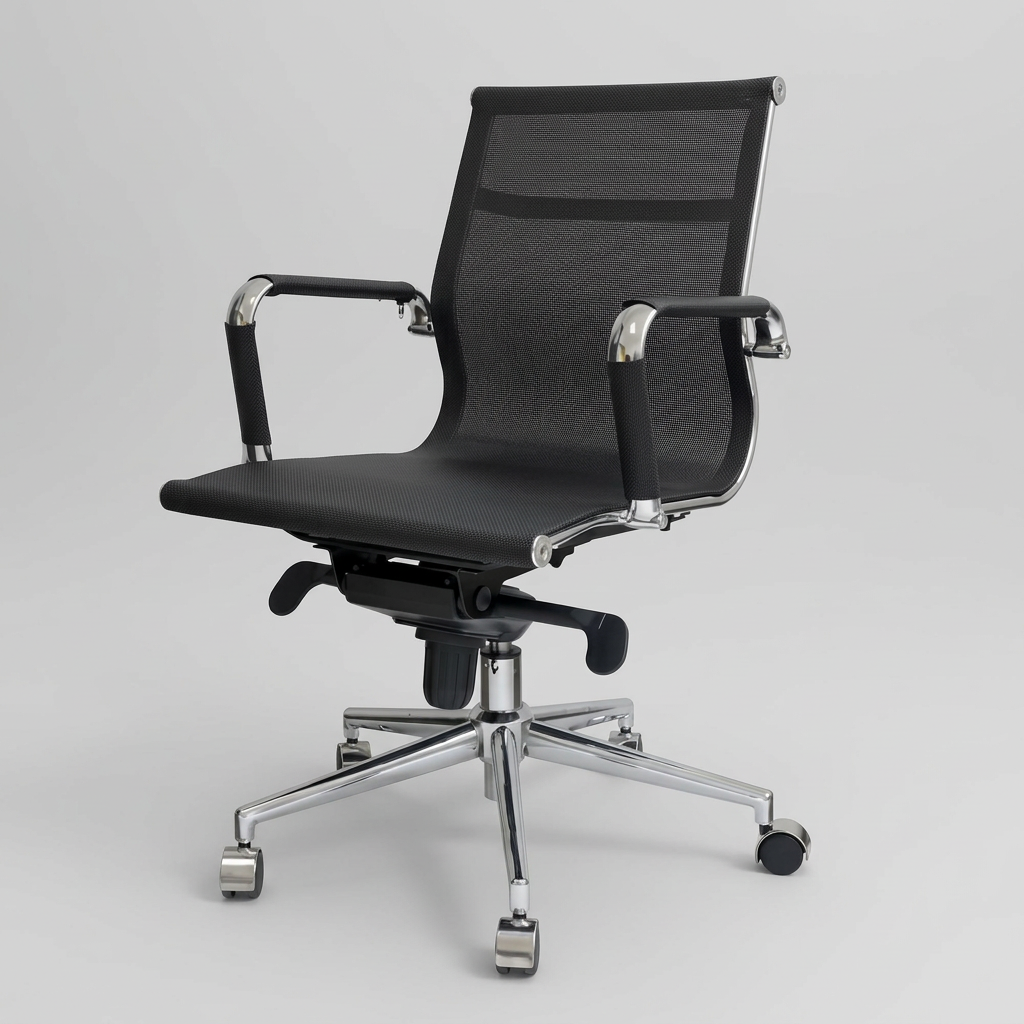 Silla oficina Carson Baja Negro