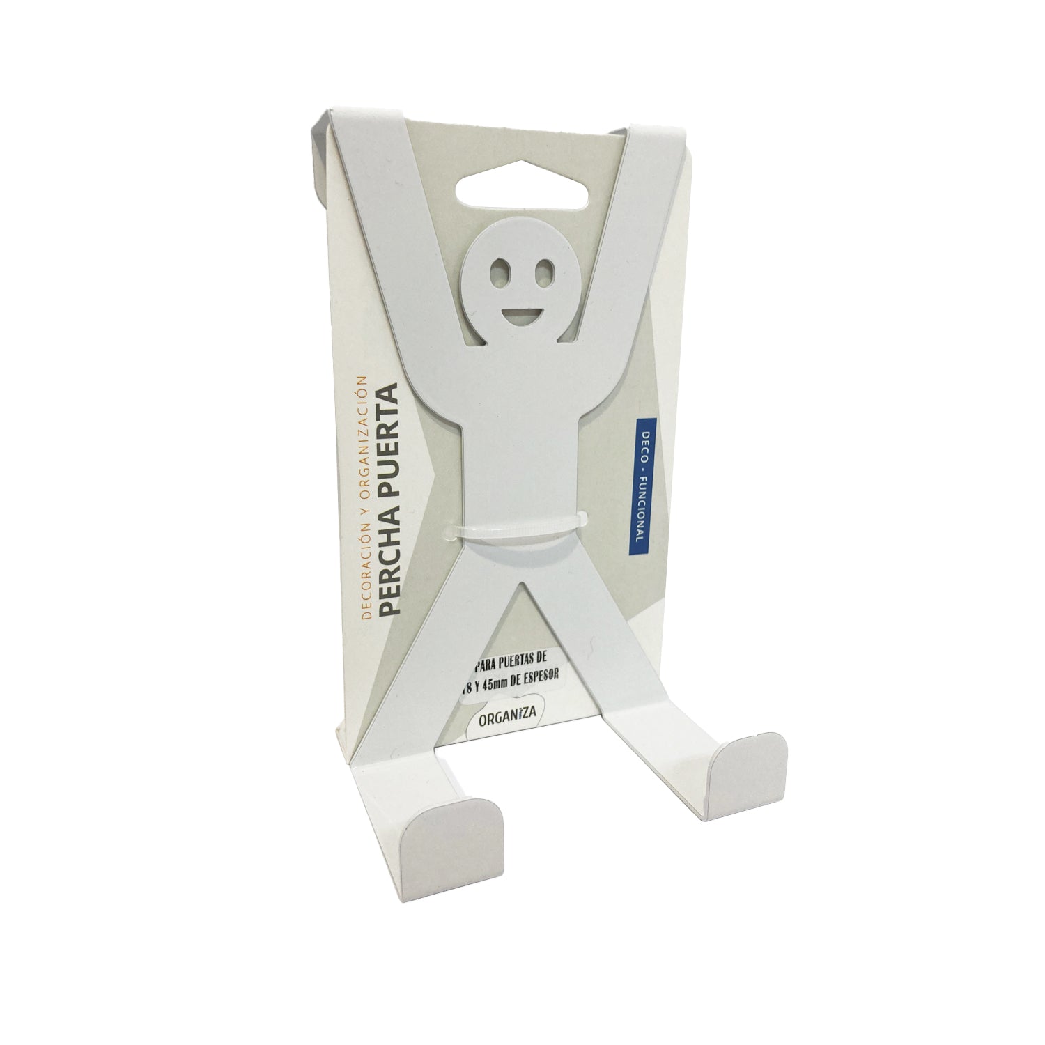 PERCHA PUERTA H BLANCA - Medular Diseño Repisa