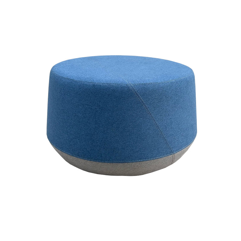 Pouf Soft Seating Kyoto M Asiento Azul y Base Gris
