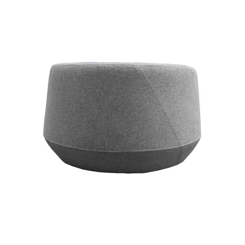 Pouf Soft Seating Kyoto M Asiento Gris y Base Gris Oscuro - Medular Diseño Pouf