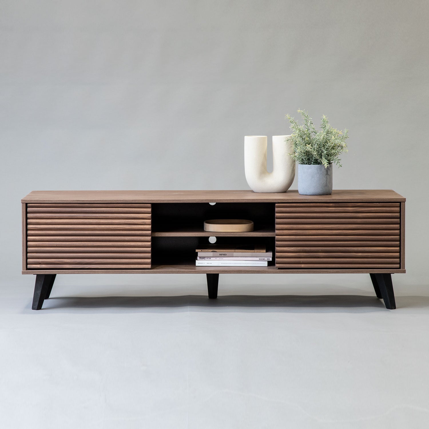 Rack Bajo Atacama Line Nogal