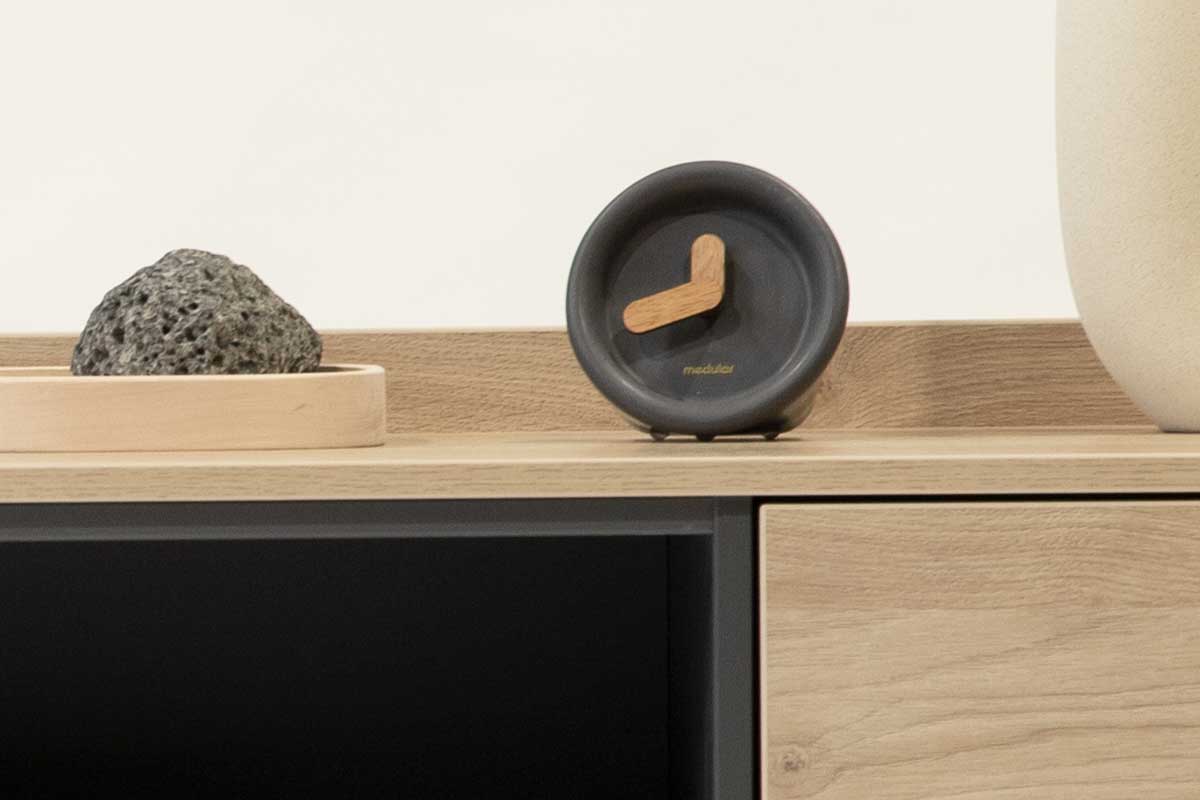 Reloj Gary Gris - Medular Diseño Reloj