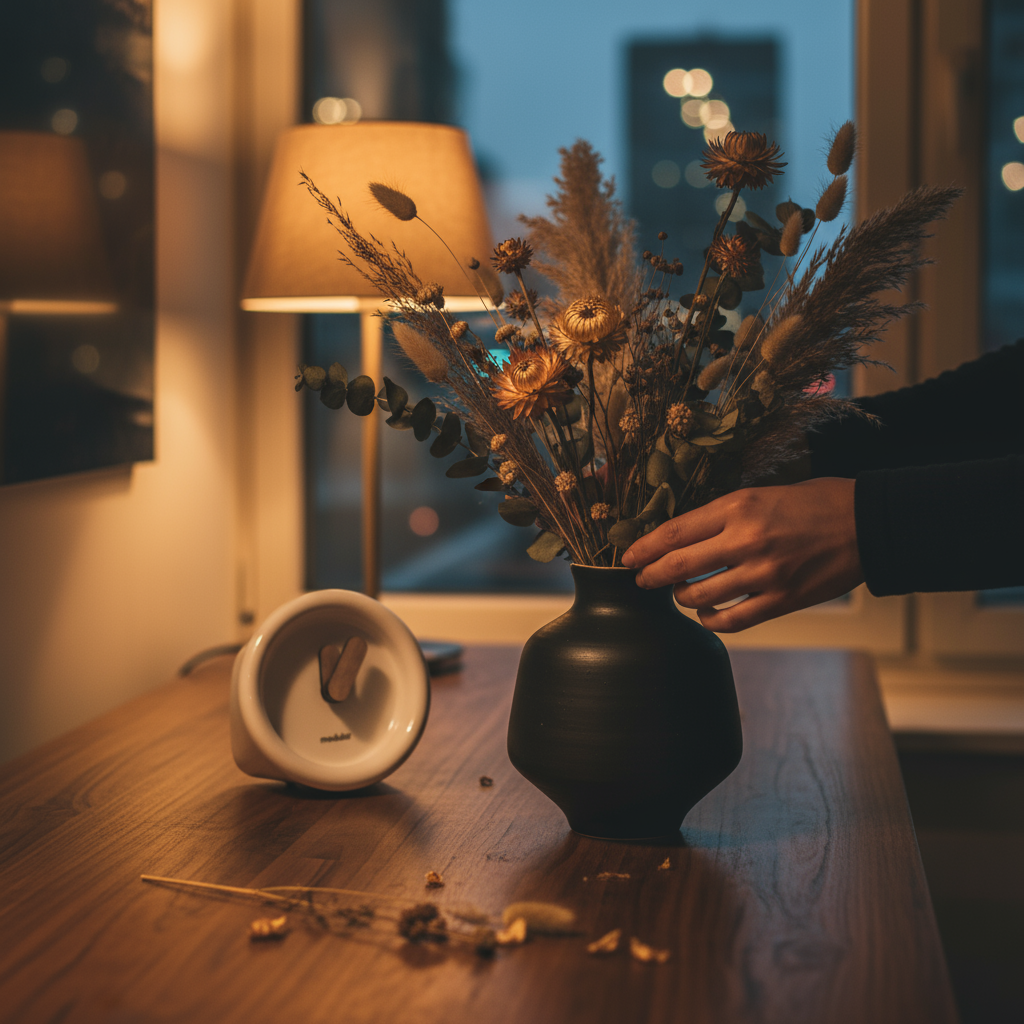 Reloj Gary blanco - Ambiente nocturno editorial