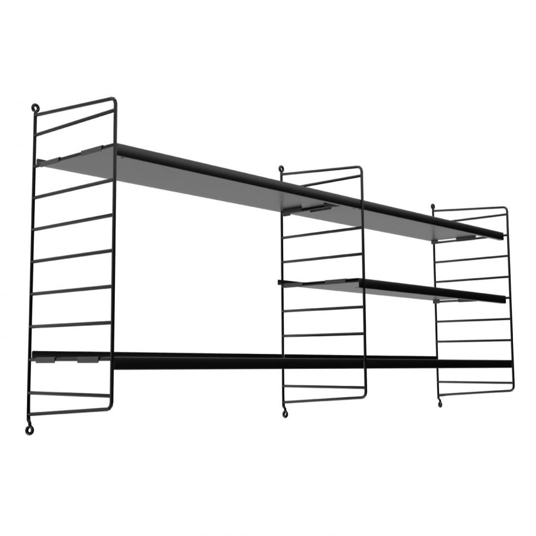 Kit Repisa Vintage Duo Negro