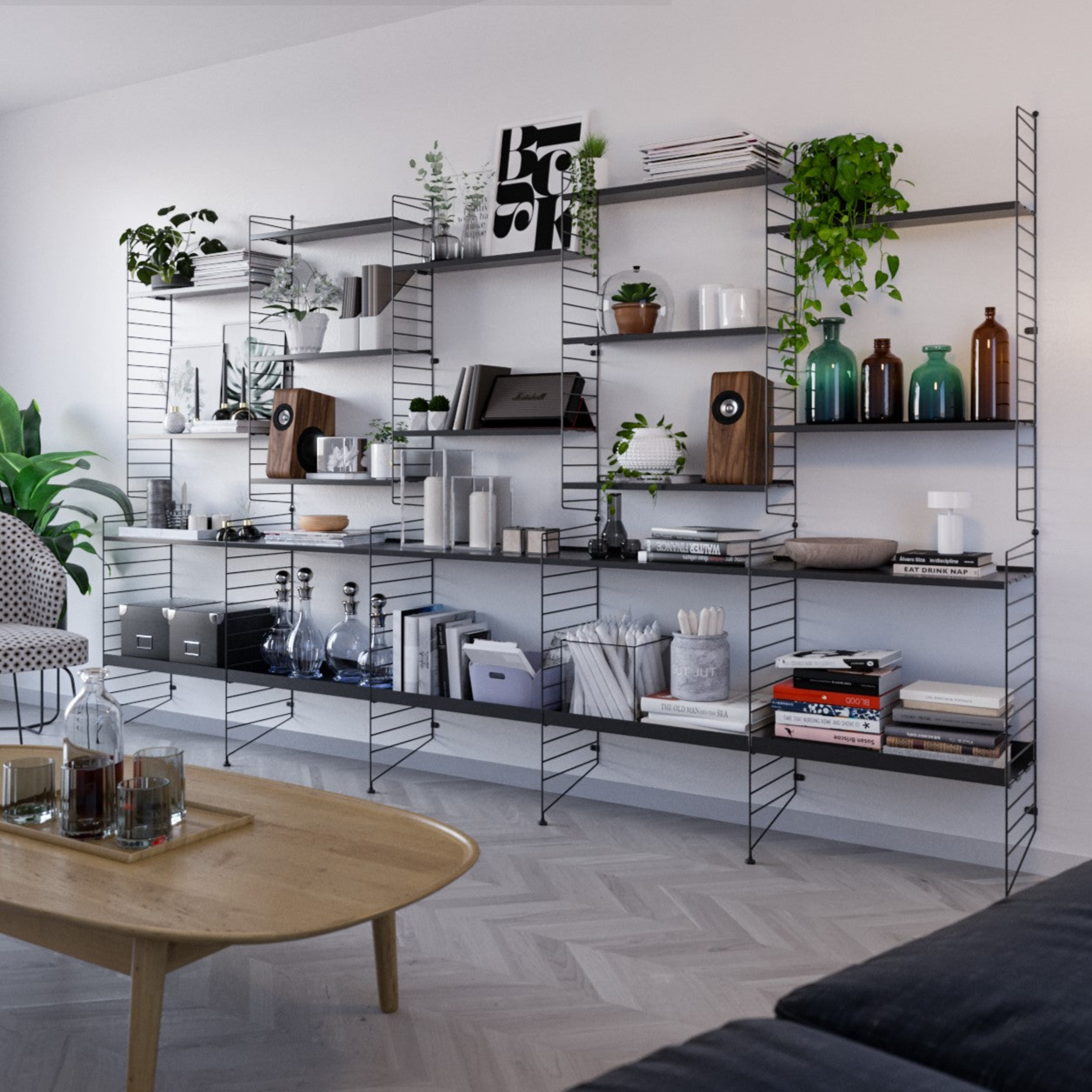 REPISA VINTAGE MAS MULTI NEGRO