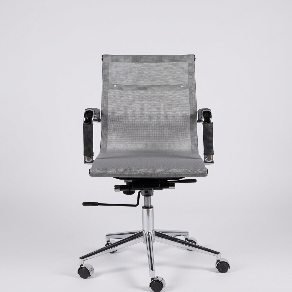 Silla oficina Carson Baja Gris