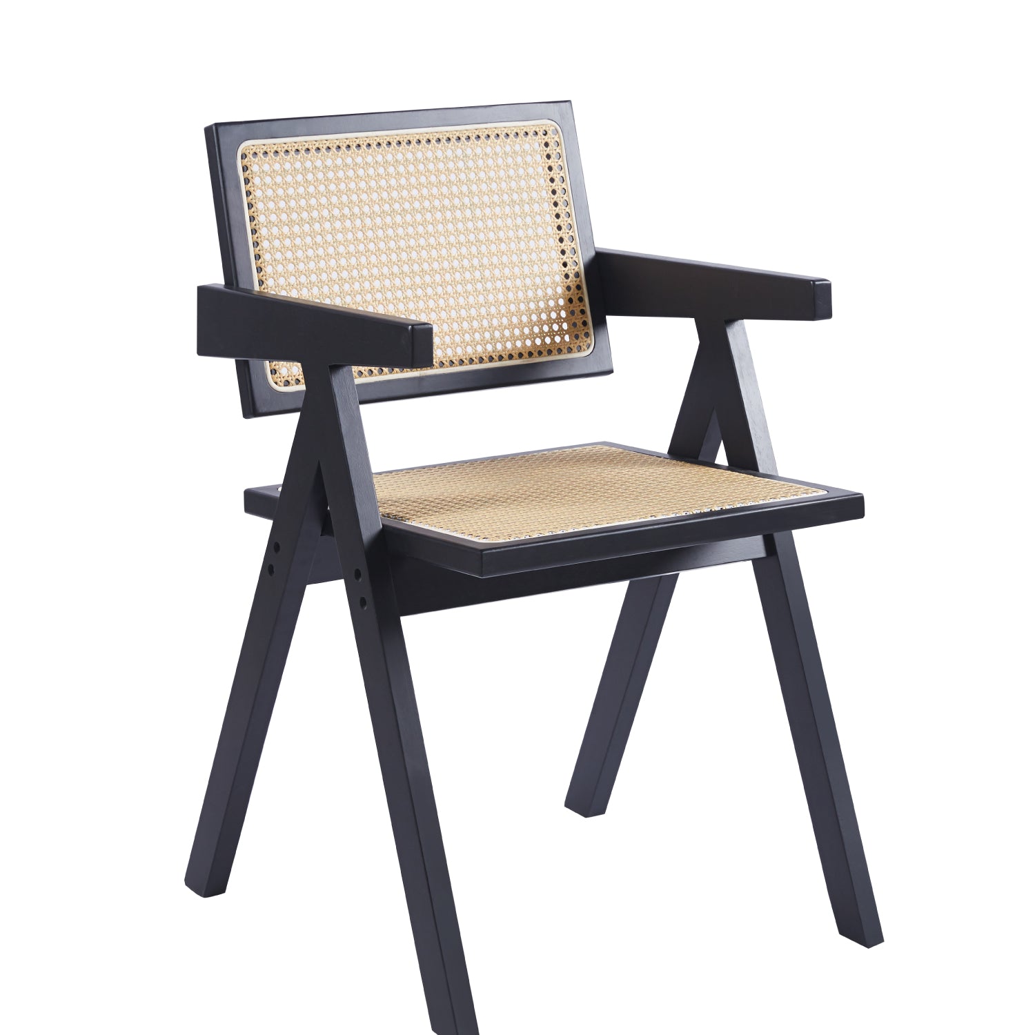 Silla Serene Rattan Negra