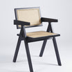 Silla Serene Rattan Negra - Medular Diseño Sillas de interior